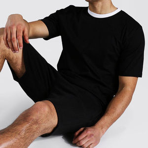 Ensemble deux pièces de haute qualité à manches courtes pour hommes, nouvelle collection été, ensemble deux pièces pour hommes, t-shirt en coton pour hommes avec short assorti - Product Image 4