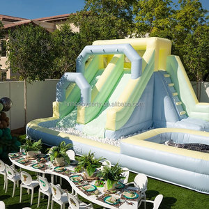 Toboggan gonflable pour piscine Bounce House Jumper Gonflable Bouncer Outdoor Commercial Happy Birthday Jumping Castle - Product Image 1