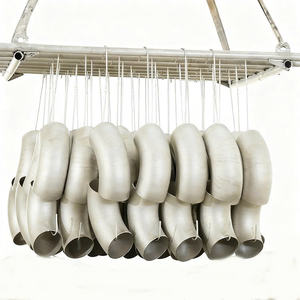 Codo de radio largo de 90 grados sin costura, soldado a tope, de acero inoxidable ASME B16.9 A SA403 304 316 para construcción, protección contra incendios y HVAC - Product Image 4