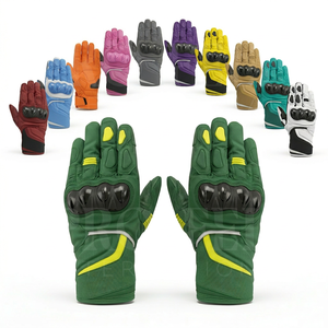 Guantes de Motocicleta Personalizados de Primera Calidad, de Cuero, con Pantalla Táctil, Transpirables, con Protección para los Nudillos, Antideslizantes, para Motociclistas y Carreras - Product Image 1