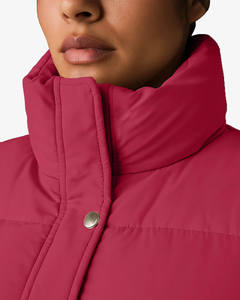 Chaleco de plumón de pato de moda para mujer, de alta calidad, cálido, con cremallera, chaleco grueso sin mangas para invierno - Product Image 3