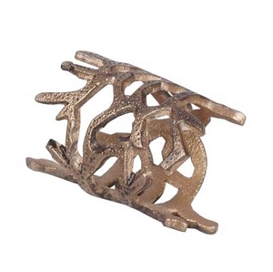 Anillo de Servilleta de Aluminio de Diseño para Decoración de Mesa de Boda, Anillo de Servilleta Decorativo Hecho a Mano, Anillo de Servilleta de Diseño Moderno - Product Image 1