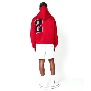 Sweat à capuche en polaire durable pour homme, veste épaisse et chaude, impression de logo personnalisé, sweats à capuche surdimensionnés avec broderie appliquée - Product Image 4