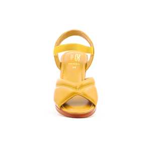 Sandalia de tacón formal mostaza FR4885 - Product Image 1