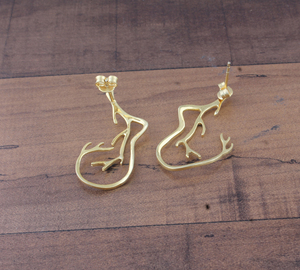 Wholesale Gold Plated Fancy <b>Earrings</b> 925 Sterling Silver <b>Post</b> Cluster Zirconia Drop <b>Earrings</b> Woman Jewelry Supplier for Women - Product Image 3