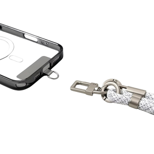Cordon de téléphone réglable avec clip métallique détachable et languette de fixation – Rose, Vert armée et Vert clair - Product Image 1