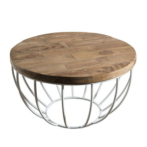 Handcraft Solid Aluminum <b>Coffee</b> <b>Table</b> Irregular Shaped Accent <b>Table</b> With Sturdy Pedestal Base Living Room Antique Finish - Product Image 5