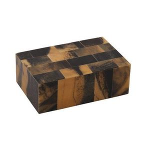 Boîte à bijoux en corne polie naturelle avec incrustations exquises, organisateur multifonctionnel parfait pour bijoux en corne, boîte de rangement personnalisée - Product Image 3