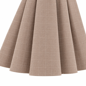 Uniforme Escolar para Niñas, Vestido Tipo Pinafore a Cuadros Beige, Blusa Blanca de Manga Larga, Cinturón, Falda Plisada, Conjunto de Ropa Escolar - Product Image 3