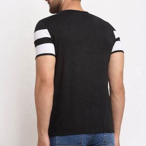 T-shirt d'été en coton pour hommes, couleur unie, design personnalisé, col en O, vêtements décontractés pour hommes, t-shirt pour hommes avec logo personnalisé - Product Image 3