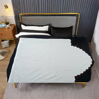 Le drap de lit en coton brodé pour enfants complète les oreillers et les housses de couette