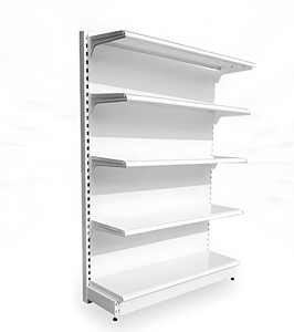 Étagère de présentation en métal sur mesure pour supermarchés, gondole légère, étagères réglables pour magasins de détail et supérettes - Product Image 1