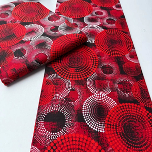 Tissu en coton 100% imprimé africain et Ankara de Sierra Leone, motifs vifs pour vêtements, artisanat et mode pagnes - Product Image 1