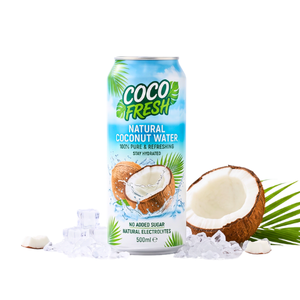 EXPORT-READY Natural Coconut Water Fruit and Vegetable Juice 500ml canned <b>beverage</b> no added sugar natural electrolytes - Product Image 1