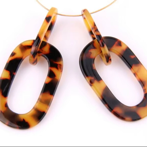 Pendientes de Resina Duraderos y Ligeros con Diseño Artístico, Accesorios de Moda de Cristal para Mujer, Ideales para la Noche - Product Image 1