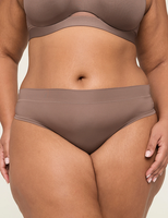 Culottes string taille haute sexy pour femmes, grande taille, en nylon et élasthanne, couleur unie, respirantes, avec logo brodé à la taille