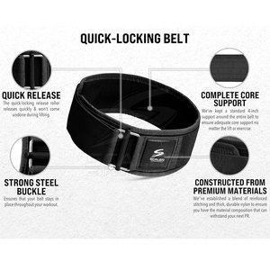 Advanced Strength Training Essential Nylon Adjustable Lever <b>Belt</b> with Protection for Weightlifting and Gym Performance - Product Image 3