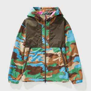 Custom Men's Camouflage Windbreaker Jacket Lightweight Hooded Outdoor Tactical Streetwear Camo Waterproof Windproof Sport Coat - Product Image 3