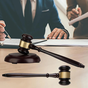 High Quality Handcrafted Wooden Judge Gavel Set DIY Wood Block With Elegant <b>Hammer</b> For Role Play Courtroom - Product Image 5