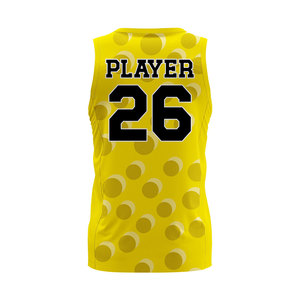 Customized Printed Men's Sleeveless V Neck Pullover Pro <b>Level</b> Basketball Jersey Breathable Moisture Wicking Quick Dry Mesh - Product Image 6