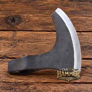 Tête de hache en métal forgé, lame de rechange, manche en chêne, pour le travail du bois et l'artisanat - Product Image 1