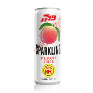 Boisson gazeuse pétillante à la pêche 330ml Bouteille en plastique Boisson gazeuse OEM ODM Marque privée Formule personnalisée VINUT Vente en gros - Product Image 1