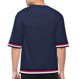 เสื้อยืดโอเวอร์ไซส์ผู้ชาย ผ้าคอตตอนหนานุ่ม คุณภาพสูง ดีไซน์ใหม่ เรียบง่าย รับสกรีนโลโก้ - Product Image 3