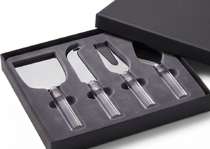Stainless Steel <b>Cheese</b> <b>Knife</b> <b>Set</b> With Acrylic Handles Dishwasher Safe Tools For Serving Use Kitchenware And Camping Use - Product Image 5