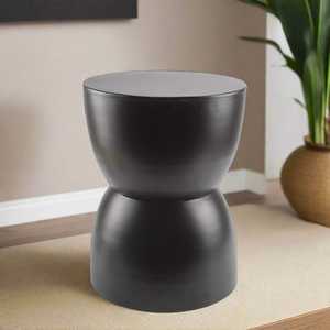 Mesa Consola Moderna en Forma de Reloj de Arena con Base de Pedestal de 31 cm de Diámetro y 41 cm de Altura, Diseño Minimalista, Mueble para Sala de Estar - Product Image 5