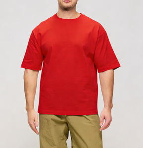 T-shirts homme de haute qualité en coton 100%, impression logo personnalisée, t-shirt uni unisexe respirant, t-shirt oversize - Product Image 3