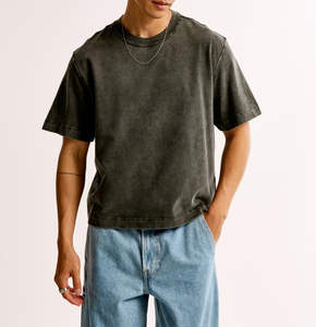 T-shirt à épaules tombantes, coupe ample et décontractée, tissu doux, style confortable pour la mode quotidienne et le streetwear - Product Image 1