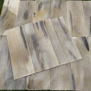 Plaque en corne de bœuf naturelle artisanale avec rayures noires, matériau de qualité supérieure pour montures de lunettes et artisanat, prix de gros - Product Image 5