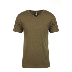 T-shirt pour homme à col en V, disponible en toutes les couleurs, 60% coton, 40% polyester, étiquette au col, t-shirts pour homme à col en V avec service OEM - Product Image 3