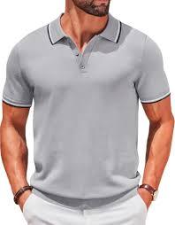 Only for Golf Solid Color Breathable Knitted 100% Cotton Casual <b>Button</b> Front Logo <b>Half</b> Sleeve for <b>Shirt</b> 220g - Product Image 1