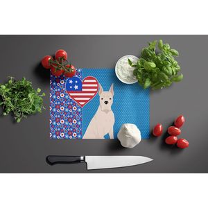 <b>White</b> Boxer USA American <b>Large</b> Size Decorative Tempered Glass Cutting <b>Board</b> Kitchen Serving <b>Board</b> for Chopping Dishes & Plates - Product Image 3