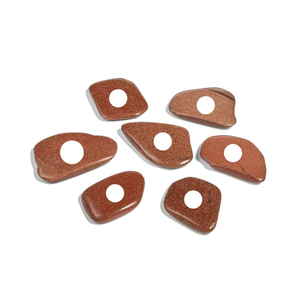 Support de bougie en pierre naturelle sculptée à la main en pierre de cristal rouge Goldstone, Agate, Pierre précieuse, Guérison, Vente en gros - Product Image 1