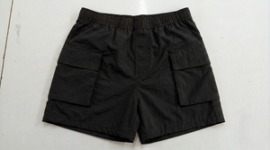 Shorts Cargo Verdes Sólidos para Mujer, Cintura Elástica, con Bolsillos, Corte Holgado, para Verano - Product Image 4