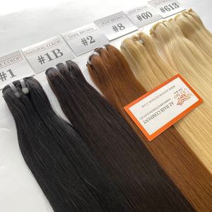 ผมเวียดนามแท้คุณภาพสูงแบบดิบ  แบบมัดเป็นช่อ  ถักด้วยเครื่องจักรสองชั้น  จัดเรียงเกล็ดผม  ใช้งานได้ยาวนาน - Product Image 3