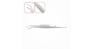 Pince de préparation chirurgicale 2 College Dressing Plier, 1 mm, pointe dentelée, 16 cm, en acier inoxydable chirurgical, instrument dentaire pour la manipulation et la pose de matériaux - Product Image 3