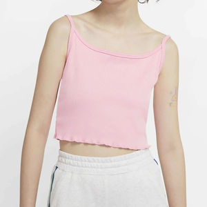 Débardeur rose 2026 pour femme en coton, brassière de sport pour l'entraînement et la course, crop top fitness, taille américaine pour femme - Product Image 3