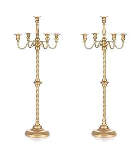 Candélabre en métal durable pour Noël, décoration intérieure de luxe, éclairage de table romantique, candélabre classique pour la maison - Product Image 6