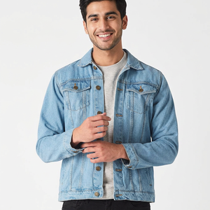 Men's Premium Jean Jacket Durable Denim Outerwear Stylish Fashion Casual Streetwear Wholesale Manufacturer Stonewashed <b>Coat</b> Wear - Product Image 1