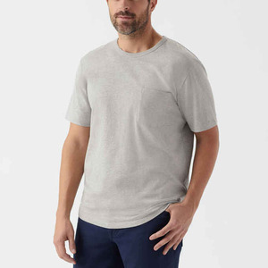 T-shirt unisexe classique à col rond en coton, manches courtes, impression de logo personnalisé, t-shirt en microfibre - Product Image 5