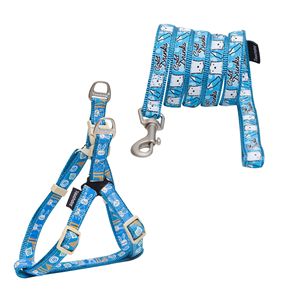 Pettorina per Cani Ricamata di Design, Combinazione Elegante di Guinzaglio e Pettorina per Cani - Product Image 1