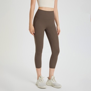 Leggings Capri Taille Haute Unisexe pour Femme, Pantalon de Yoga Élastique, Doux comme du Beurre, Coupe Ajustée, Effet Push-Up, Respirant - Product Image 1