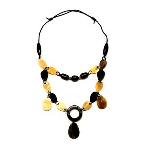 Fait à la main unisexe corne de buffle lien chaîne collier mignon Vietnam mode bijoux pour les femmes soins de santé cadeau d'anniversaire - Product Image 1