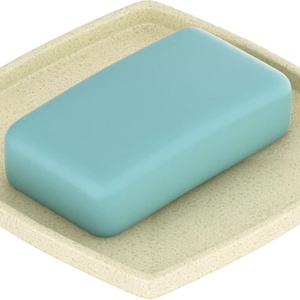 Support mural double en métal pour porte-savon carré grand format, idéal pour la salle de bain au design contemporain - Product Image 1