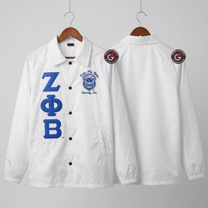 Chaqueta Deportiva de Invierno Transpirable con Bordado de la Hermandad Zeta Phi Beta para Mujer |   Chaqueta ZPB Soror Bordada de Poliéster/Nailon - Product Image 4