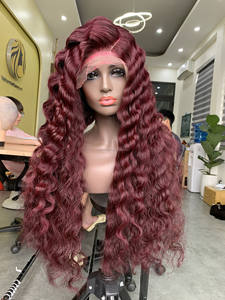 Perruques vietnamiennes de style Bob de 30 pouces avec des mains douces, exemptes de nœuds et de pertes de cheveux ondulés océaniques Remy - Product Image 4