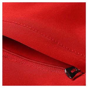 Ensemble veste rouge à fermeture éclair et pantalon de jogging bleu marine pour homme, survêtement respirant et tendance pour l'exercice et la remise en forme - Product Image 3